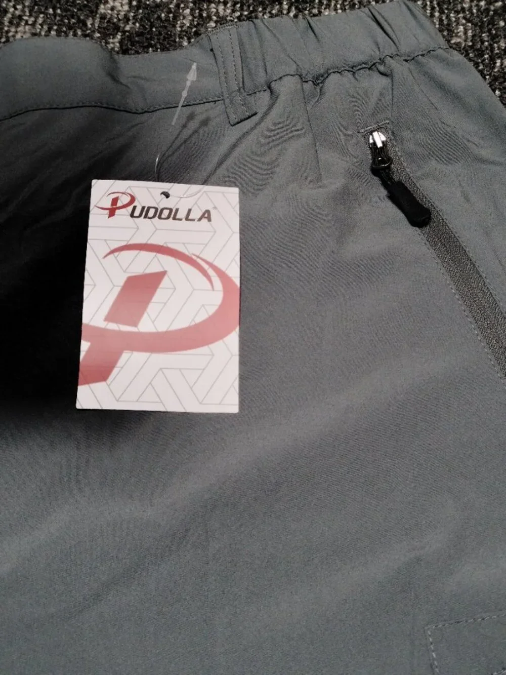 Pudolla Men's Hiking Cargo Shorts Lightweight Zipper 7